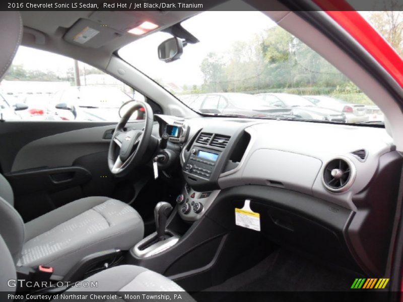 Red Hot / Jet Black/Dark Titanium 2016 Chevrolet Sonic LS Sedan
