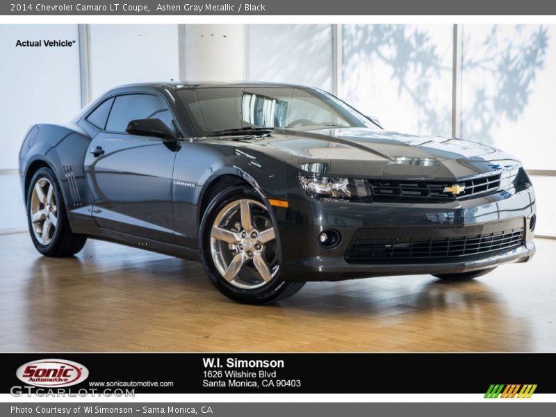 Ashen Gray Metallic / Black 2014 Chevrolet Camaro LT Coupe