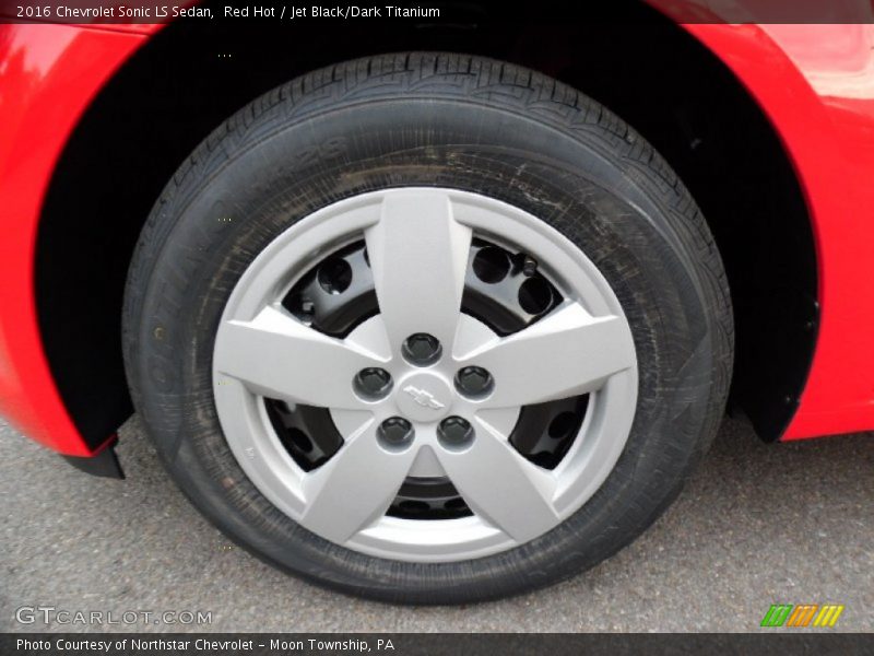 Red Hot / Jet Black/Dark Titanium 2016 Chevrolet Sonic LS Sedan
