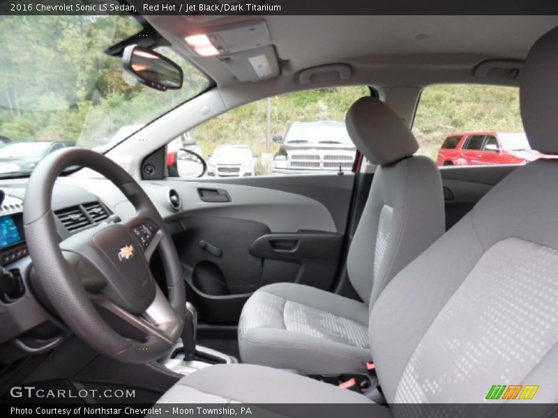 Red Hot / Jet Black/Dark Titanium 2016 Chevrolet Sonic LS Sedan