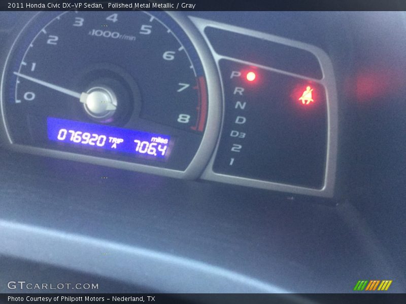 Polished Metal Metallic / Gray 2011 Honda Civic DX-VP Sedan