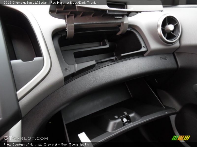 Red Hot / Jet Black/Dark Titanium 2016 Chevrolet Sonic LS Sedan
