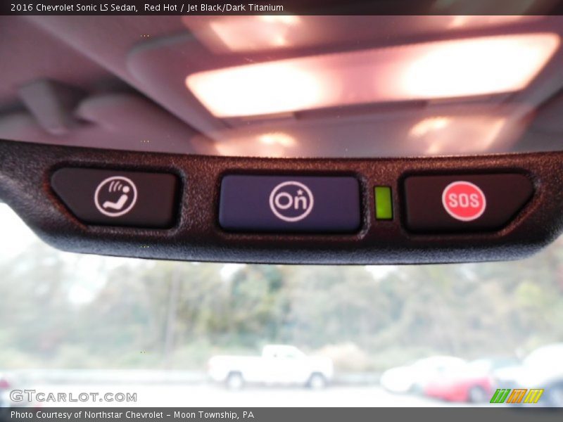 Red Hot / Jet Black/Dark Titanium 2016 Chevrolet Sonic LS Sedan