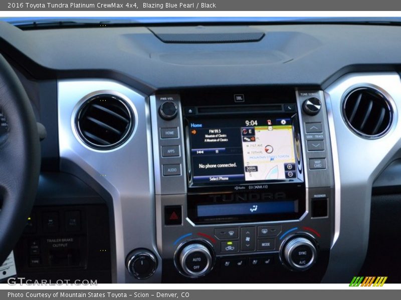 Blazing Blue Pearl / Black 2016 Toyota Tundra Platinum CrewMax 4x4