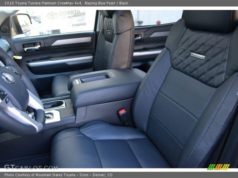 Blazing Blue Pearl / Black 2016 Toyota Tundra Platinum CrewMax 4x4