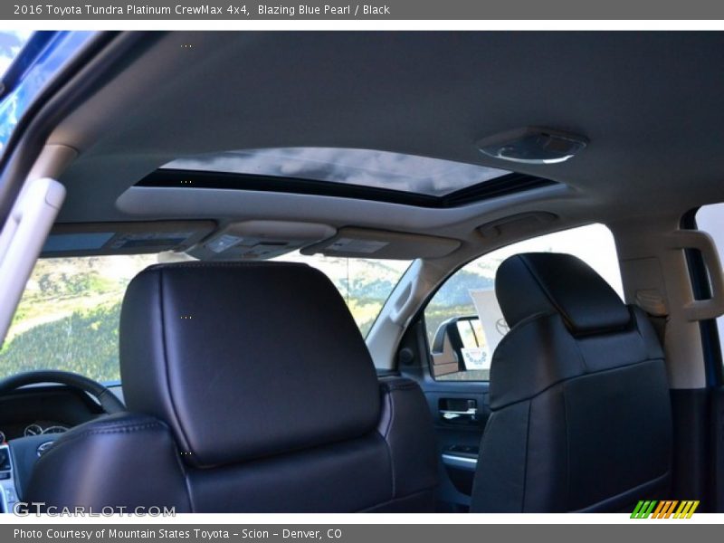 Blazing Blue Pearl / Black 2016 Toyota Tundra Platinum CrewMax 4x4