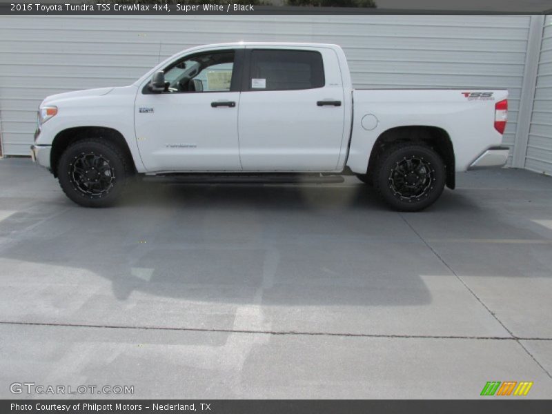 Super White / Black 2016 Toyota Tundra TSS CrewMax 4x4