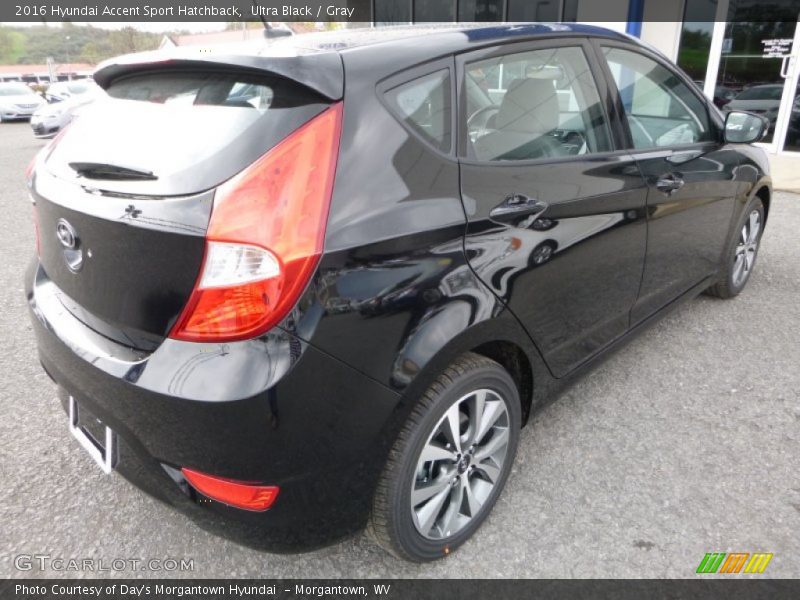 Ultra Black / Gray 2016 Hyundai Accent Sport Hatchback