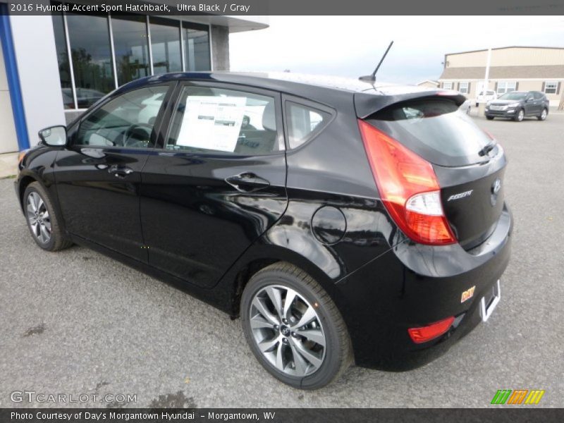 Ultra Black / Gray 2016 Hyundai Accent Sport Hatchback