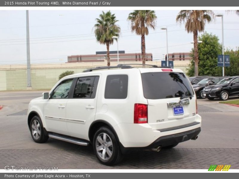 White Diamond Pearl / Gray 2015 Honda Pilot Touring 4WD