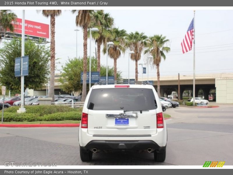 White Diamond Pearl / Gray 2015 Honda Pilot Touring 4WD