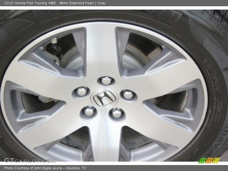 White Diamond Pearl / Gray 2015 Honda Pilot Touring 4WD