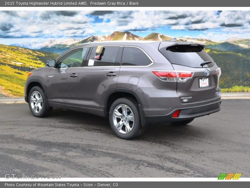 Predawn Gray Mica / Black 2015 Toyota Highlander Hybrid Limited AWD