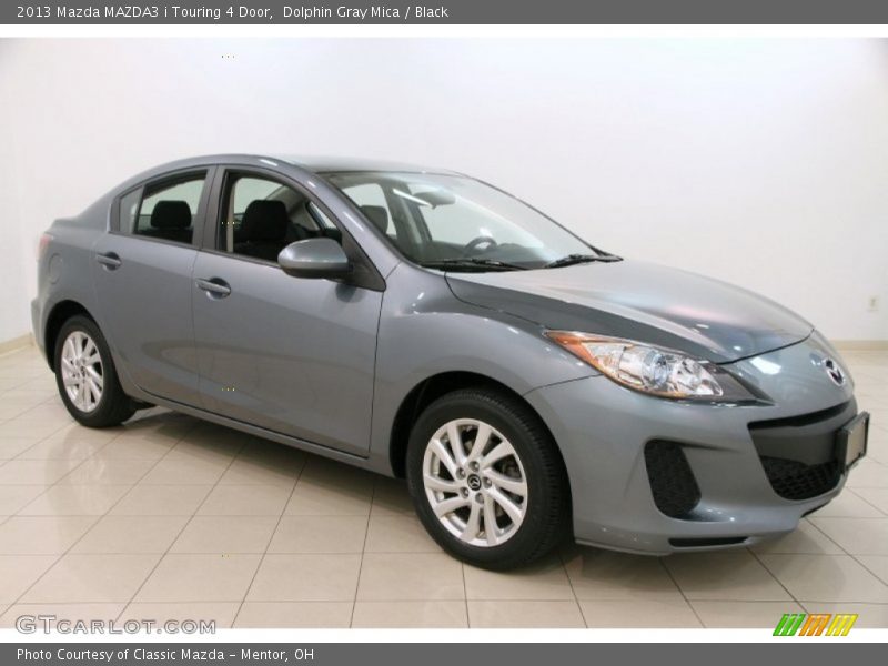 Dolphin Gray Mica / Black 2013 Mazda MAZDA3 i Touring 4 Door