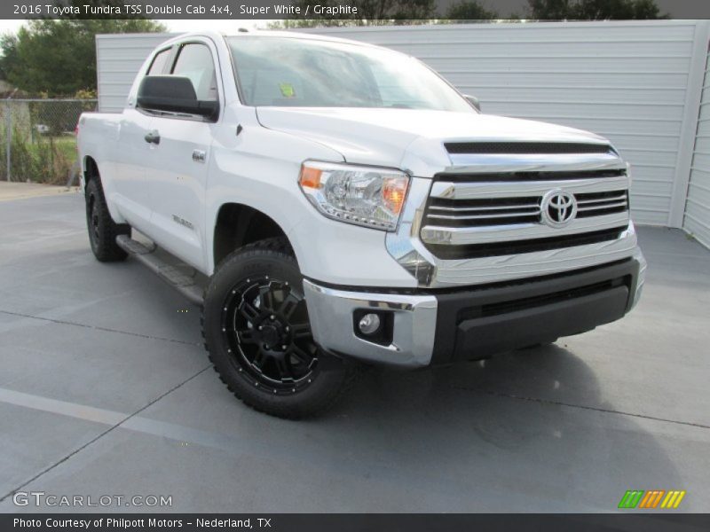 Super White / Graphite 2016 Toyota Tundra TSS Double Cab 4x4