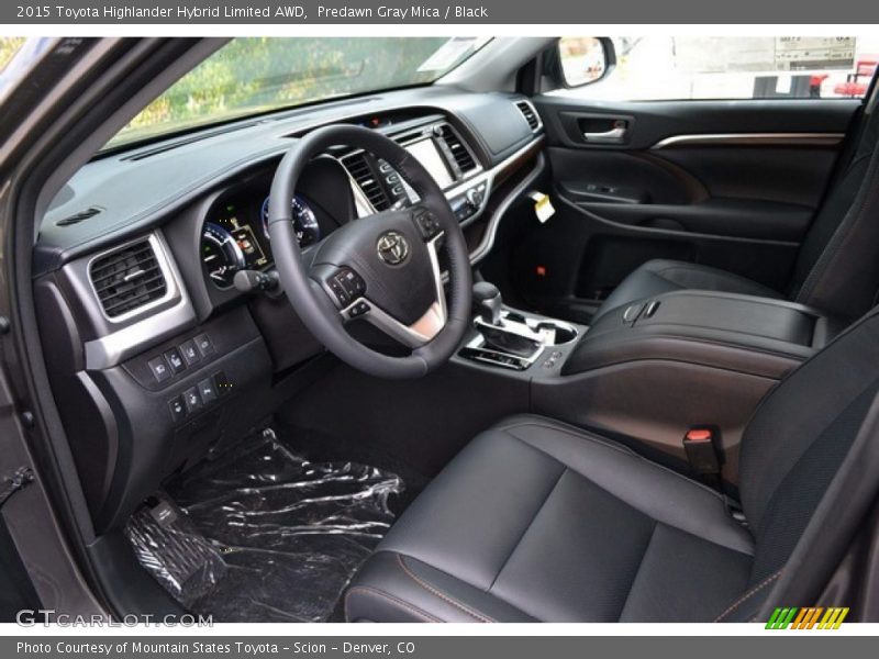  2015 Highlander Hybrid Limited AWD Black Interior