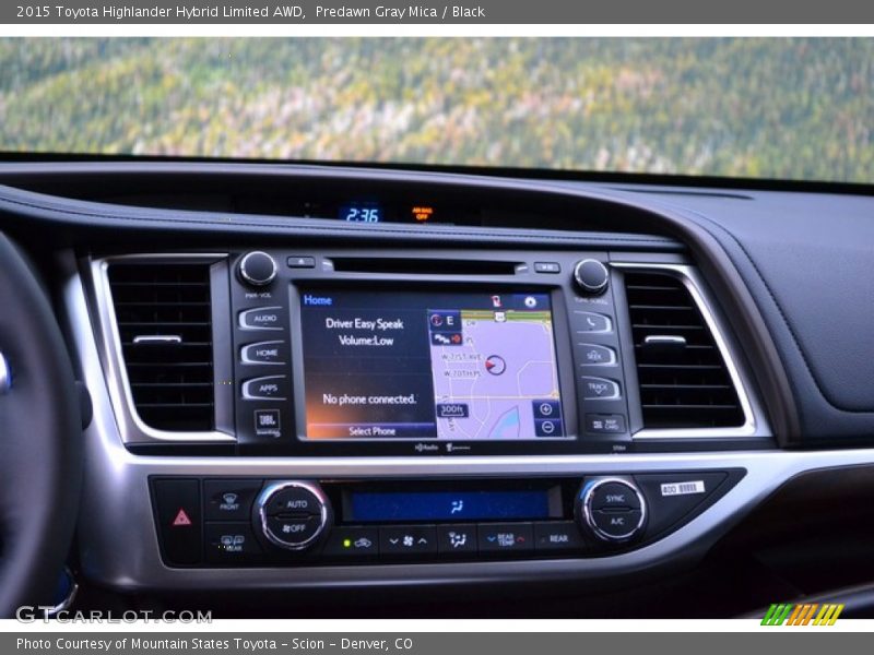 Predawn Gray Mica / Black 2015 Toyota Highlander Hybrid Limited AWD