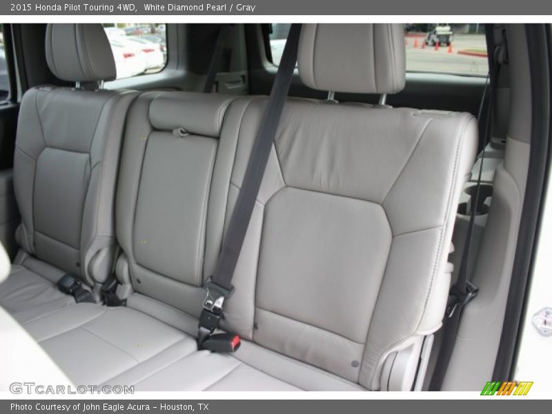 White Diamond Pearl / Gray 2015 Honda Pilot Touring 4WD