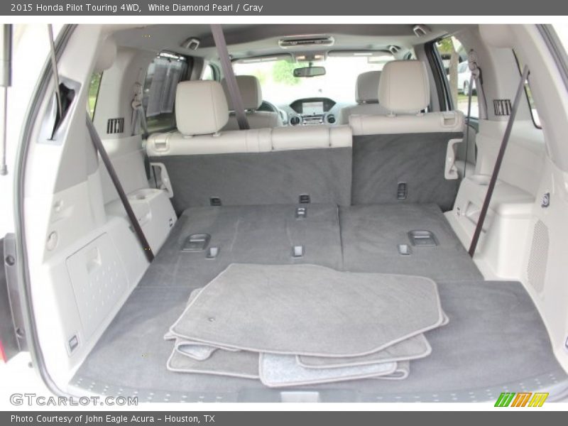 White Diamond Pearl / Gray 2015 Honda Pilot Touring 4WD