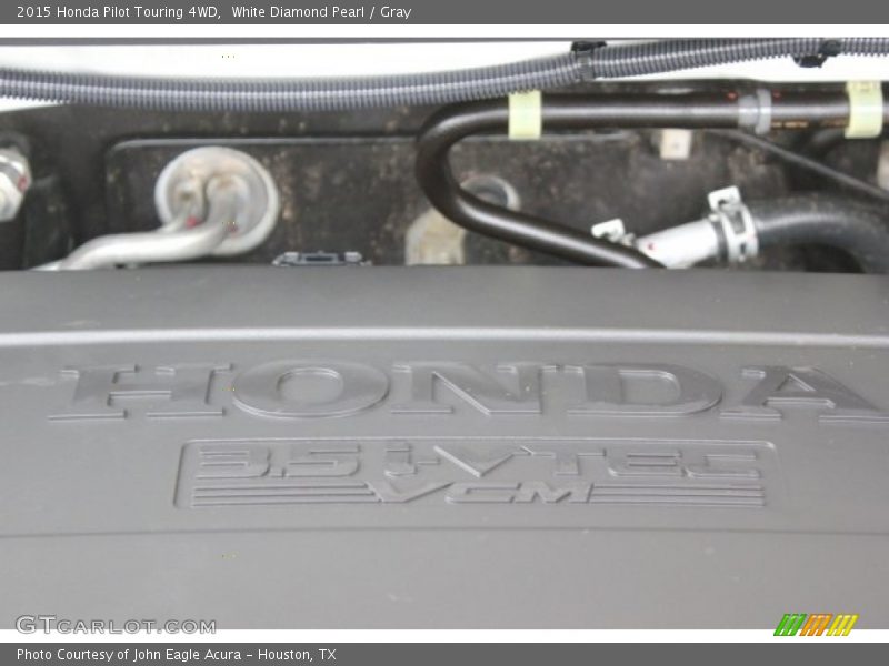 White Diamond Pearl / Gray 2015 Honda Pilot Touring 4WD