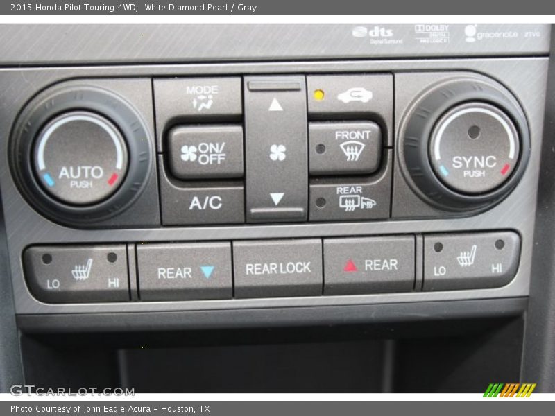 White Diamond Pearl / Gray 2015 Honda Pilot Touring 4WD