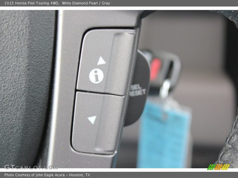 White Diamond Pearl / Gray 2015 Honda Pilot Touring 4WD