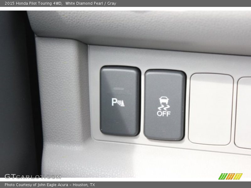 White Diamond Pearl / Gray 2015 Honda Pilot Touring 4WD