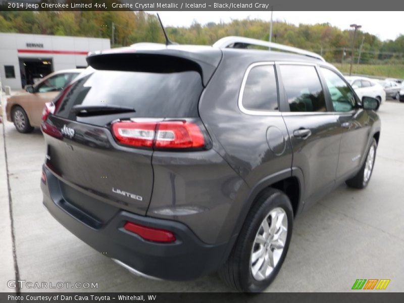 Granite Crystal Metallic / Iceland - Black/Iceland Gray 2014 Jeep Cherokee Limited 4x4