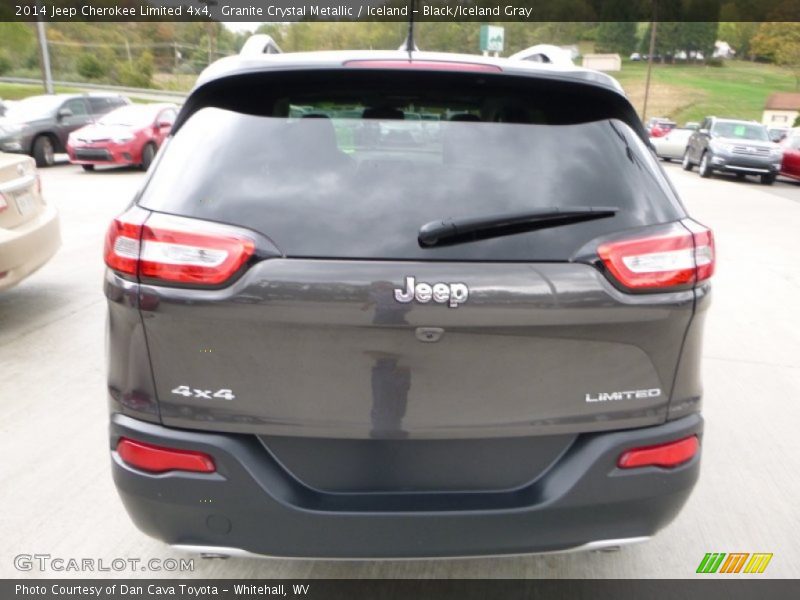 Granite Crystal Metallic / Iceland - Black/Iceland Gray 2014 Jeep Cherokee Limited 4x4