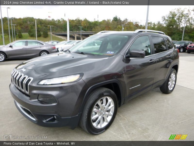 Granite Crystal Metallic / Iceland - Black/Iceland Gray 2014 Jeep Cherokee Limited 4x4