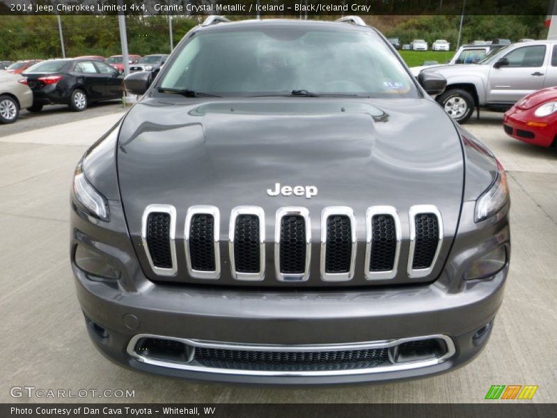 Granite Crystal Metallic / Iceland - Black/Iceland Gray 2014 Jeep Cherokee Limited 4x4