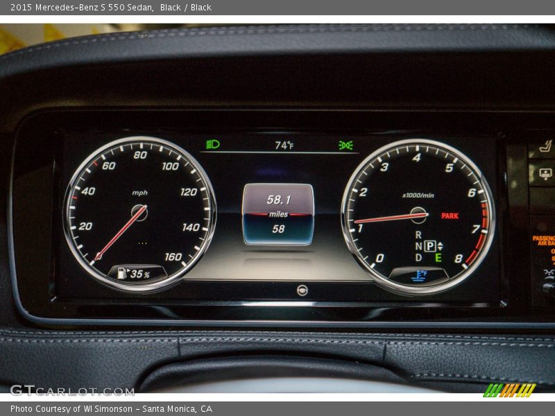 Black / Black 2015 Mercedes-Benz S 550 Sedan