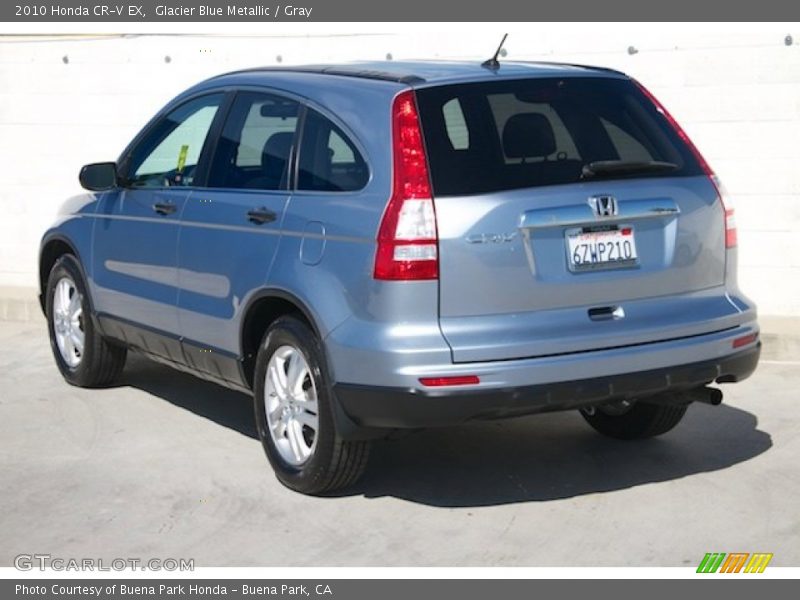 Glacier Blue Metallic / Gray 2010 Honda CR-V EX