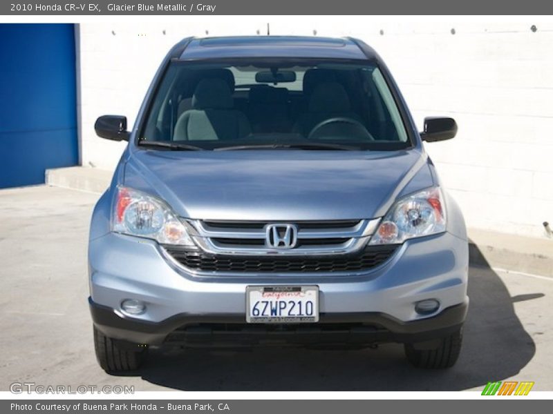 Glacier Blue Metallic / Gray 2010 Honda CR-V EX