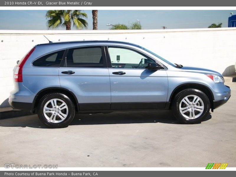 Glacier Blue Metallic / Gray 2010 Honda CR-V EX
