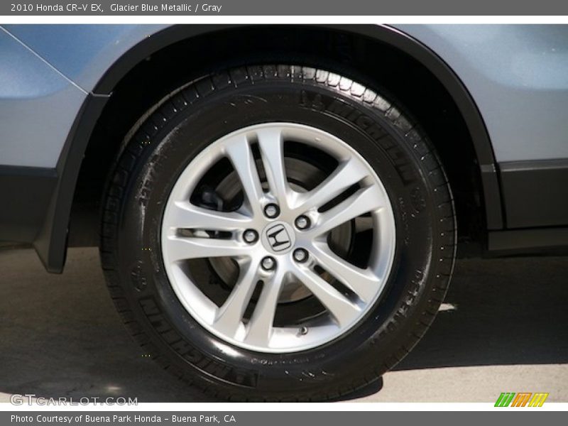 Glacier Blue Metallic / Gray 2010 Honda CR-V EX