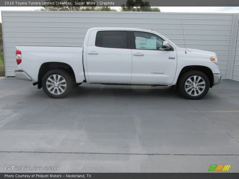 Super White / Graphite 2016 Toyota Tundra Limited CrewMax
