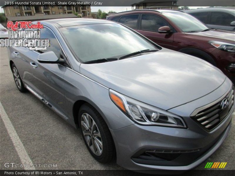 Shale Gray Metallic / Gray 2016 Hyundai Sonata Limited