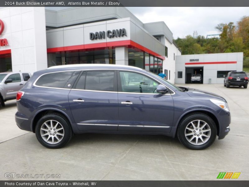 Atlantis Blue Metallic / Ebony 2014 Buick Enclave Leather AWD