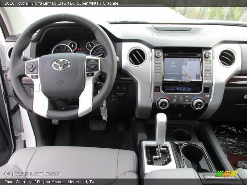 Super White / Graphite 2016 Toyota Tundra Limited CrewMax