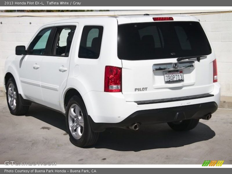 Taffeta White / Gray 2013 Honda Pilot EX-L