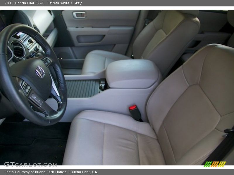 Taffeta White / Gray 2013 Honda Pilot EX-L