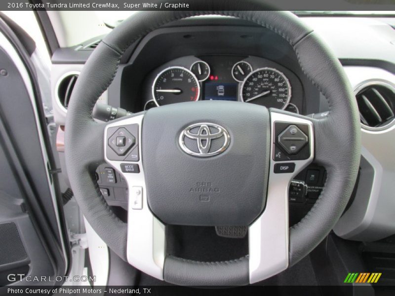 Super White / Graphite 2016 Toyota Tundra Limited CrewMax