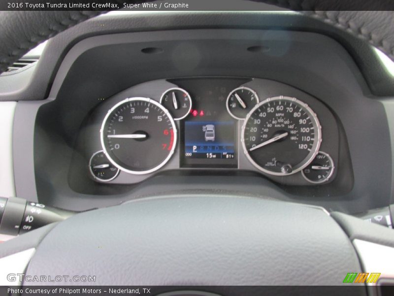 Super White / Graphite 2016 Toyota Tundra Limited CrewMax