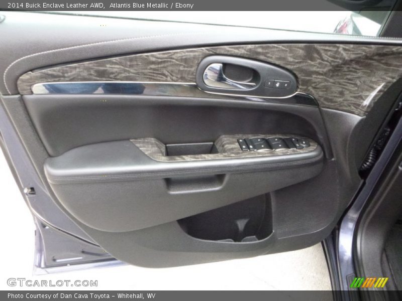 Atlantis Blue Metallic / Ebony 2014 Buick Enclave Leather AWD