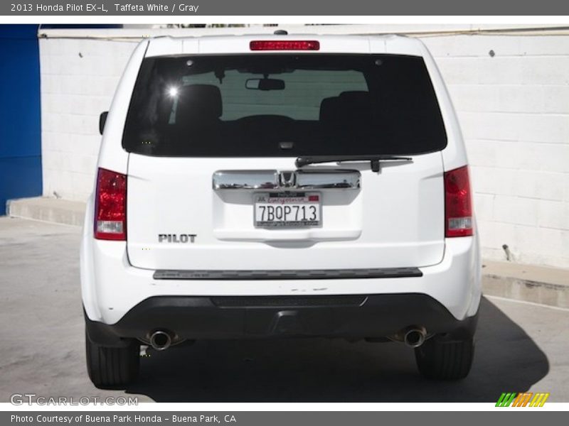 Taffeta White / Gray 2013 Honda Pilot EX-L