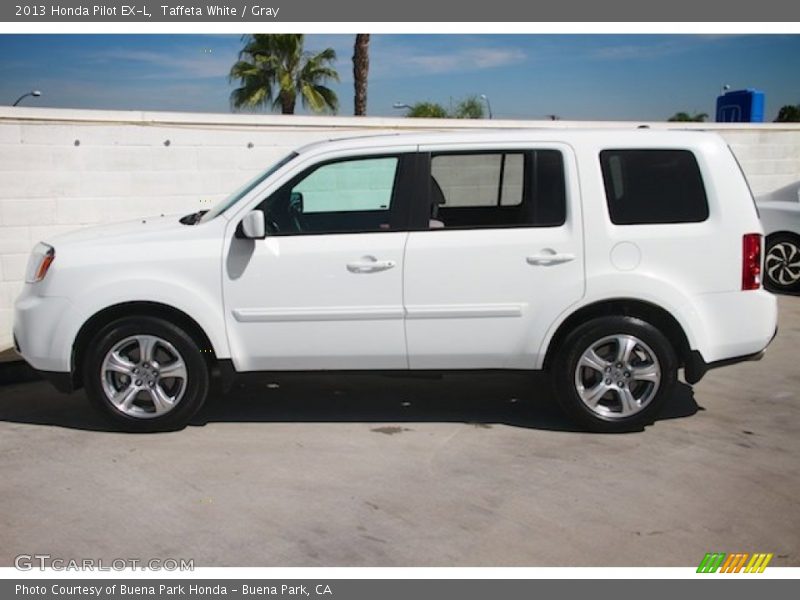 Taffeta White / Gray 2013 Honda Pilot EX-L