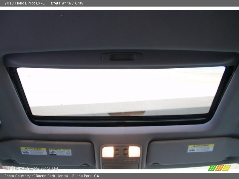 Taffeta White / Gray 2013 Honda Pilot EX-L