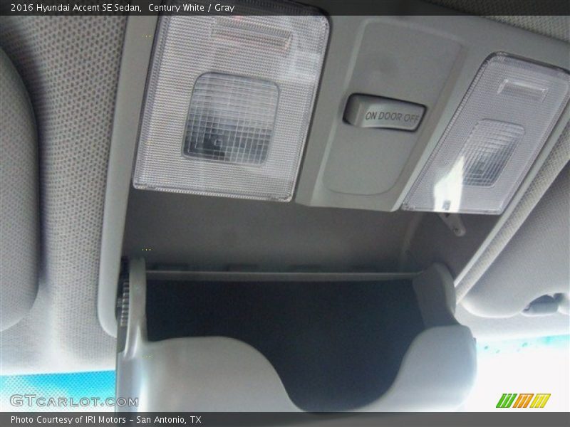 Century White / Gray 2016 Hyundai Accent SE Sedan