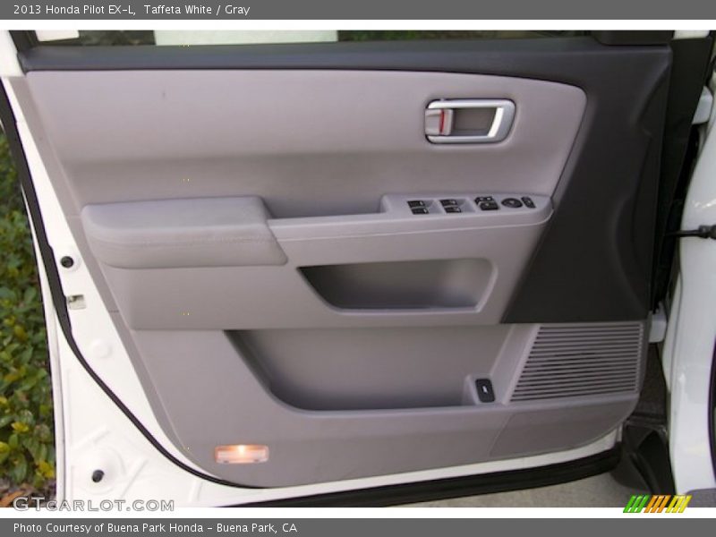 Taffeta White / Gray 2013 Honda Pilot EX-L